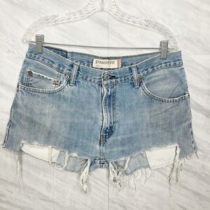 Levi’s 505 reworked Distressed Jeans Shorts 34